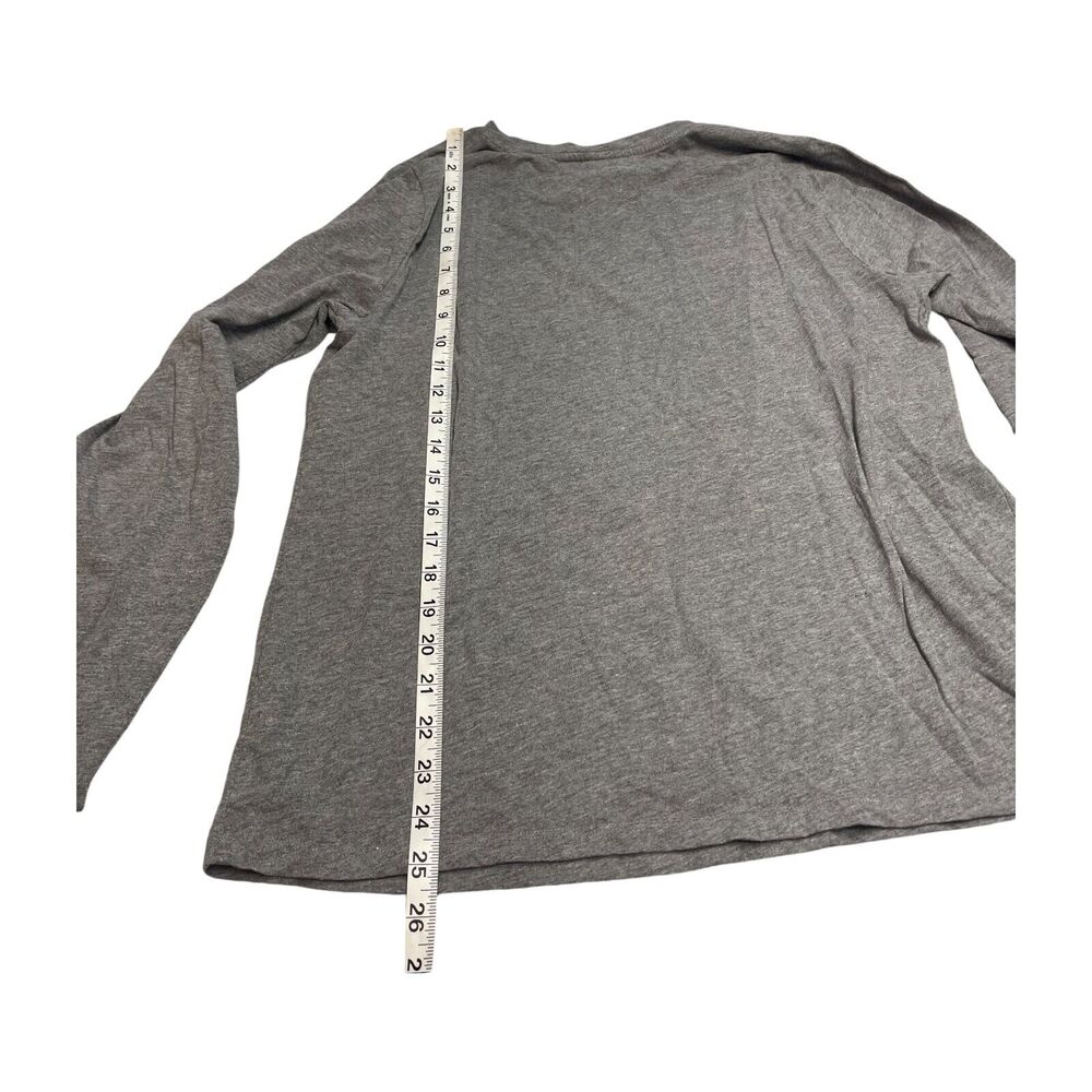 Sonoma Goods For Life Shirt Women's L Heather Gray Cotton Long Sleeve Pullover - Picture 5 of 6